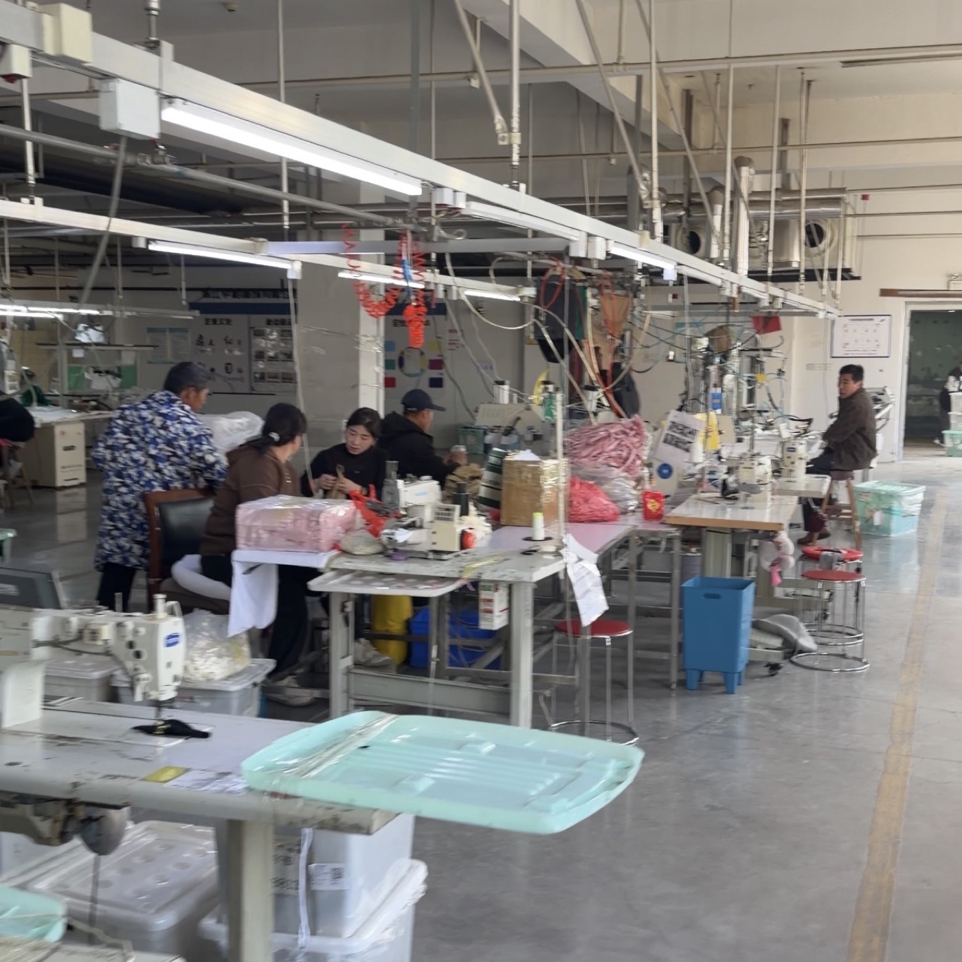 Cut and sew production floor