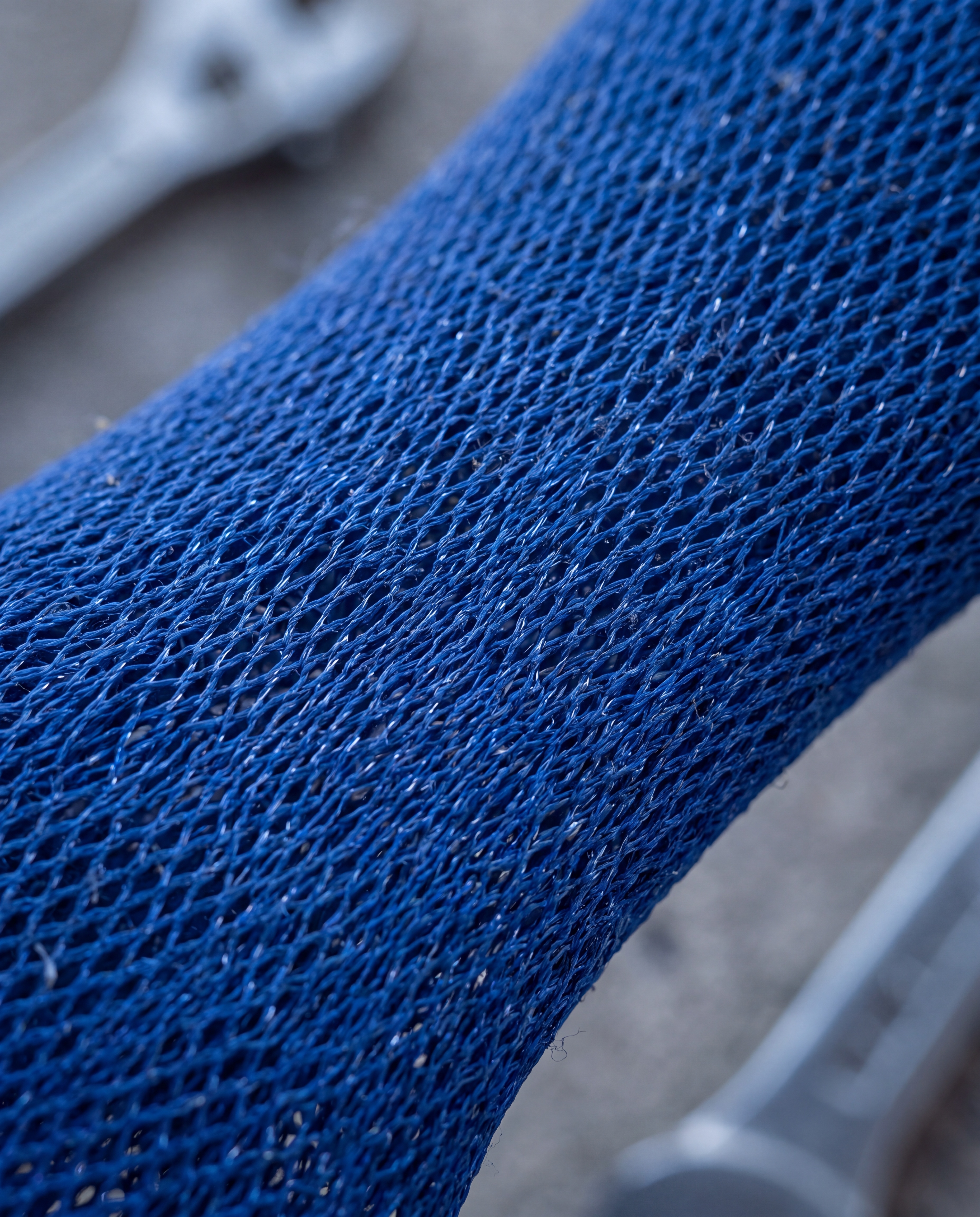 Macro detail of powernet mesh fabric, used in bras and shapewear