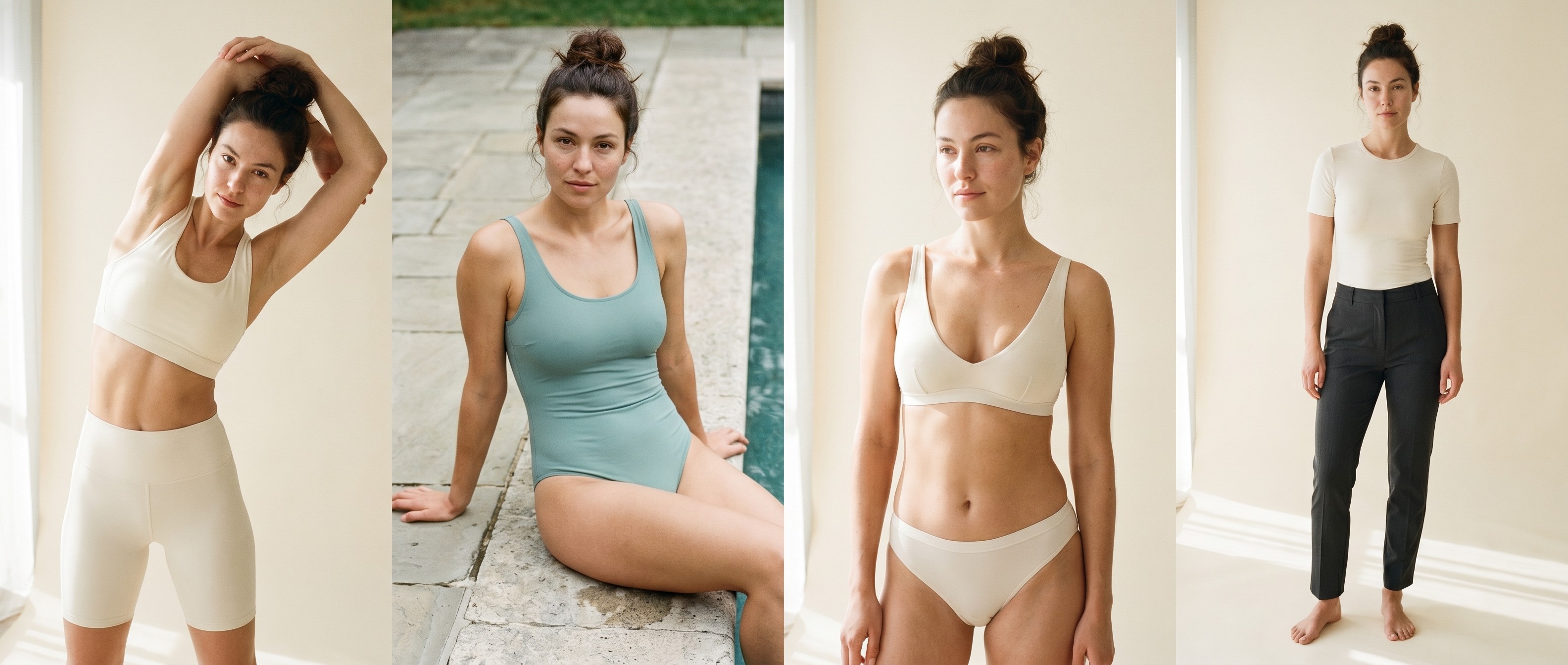 Basics and activewear category imagery