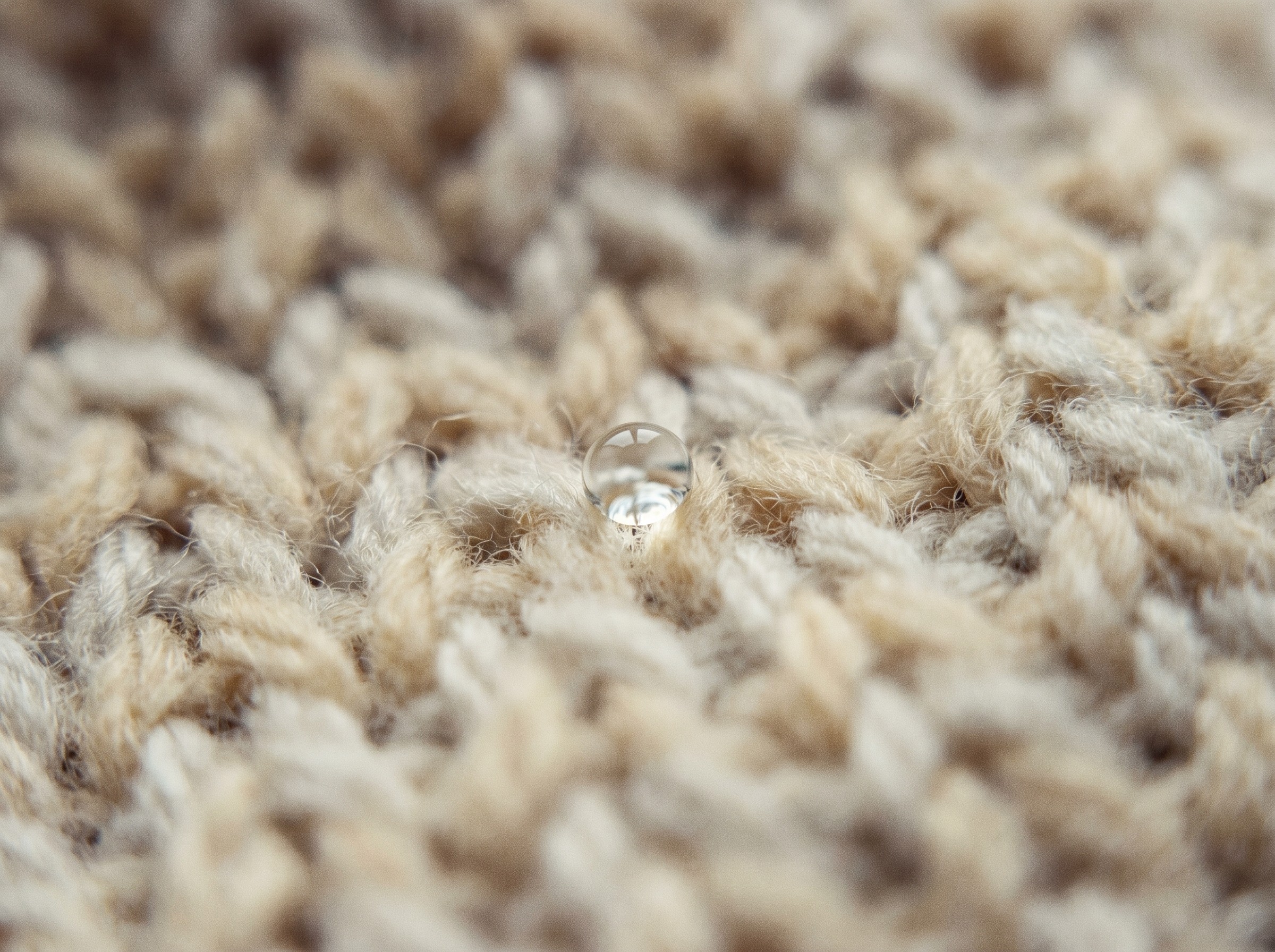 Macro detail of woven fabric texture